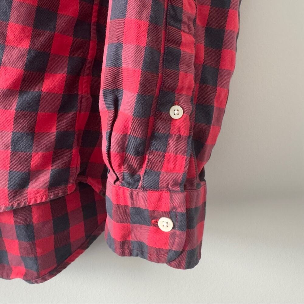 Ralph Lauren Classic Fit Performance Red Black Checker Collar Button Down Shirt - Picture 5 of 7